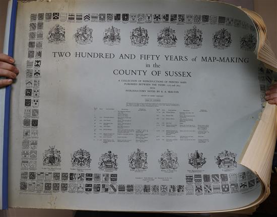 Two hundred and fifty years of map making in Sussex, folio of map prints